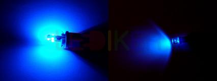 Żarówka LED T5 W1,2W W2W 12V 12V 6x0805 Niebieski