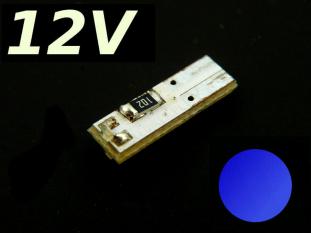Żarówka LED T5 W1,2W W2W 12V 2x0603 SMD Niebieski