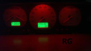 VW Passat B4  podświetlenie licznika RG (czerwone)