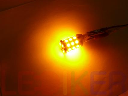 Żarówka Led P27/7W 3157 Dual Color 12V 30x SMD5050 3/27 Biały/Pomarańczowy