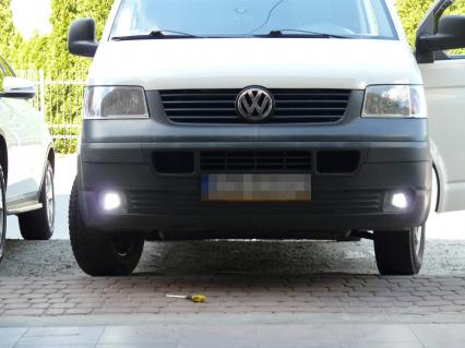 Volkswagen Transporter - montaż świateł dziennych 