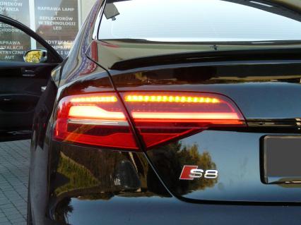 Audi A8 D4 polift - modyfikacja tylnych lamp