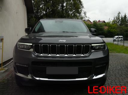 Jeep Grand Cherokee WL - przeróbka lamp przód pozycyjne pomarańczowe USA na białe EU