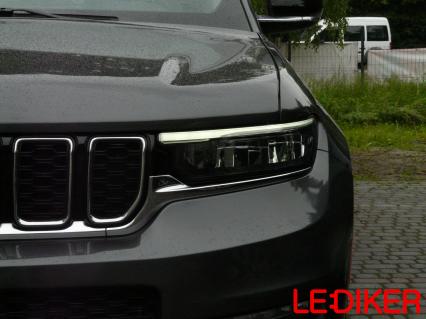 Jeep Grand Cherokee WL - przeróbka lamp przód pozycyjne pomarańczowe USA na białe EU
