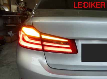 BMW G30 (2017-2024) konwersja modyfikacja lamp tył USA na EU