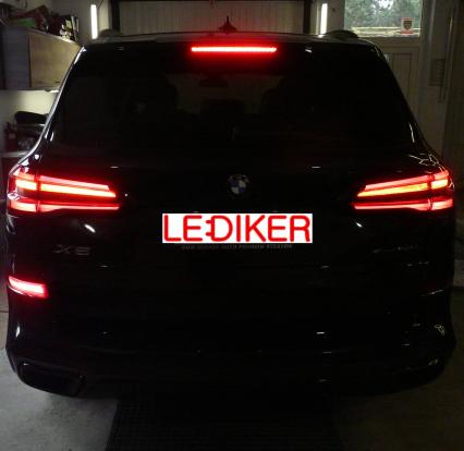 BMW X6 G06 (2019-teraz) konwersja tylnych lamp USA -> EU