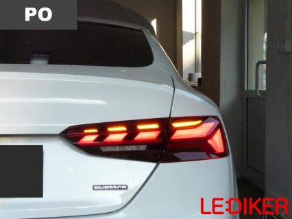 Audi A5 F5 FL (2020-2024) konwersja tylnych lamp USA -> EU
