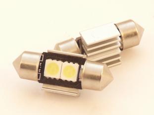 Żarówka LED C5W C10W 12V 31mm 2x5050 SMD Biały Zimny