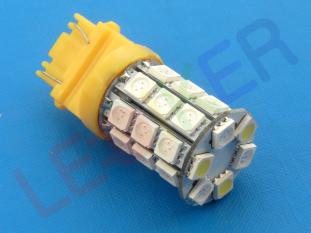 Żarówka Led P27/7W 3157 Dual Color 12V 30x SMD5050 3/27 Biały/Pomarańczowy