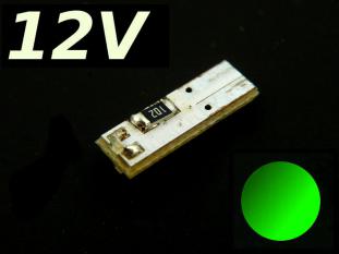 Żarówka LED T5 W1,2W W2W 12V 2x0603 SMD Zielony