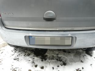 Opel Meriva  Montaż czujników parkowania.