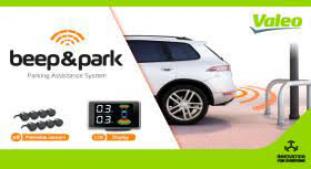 Czujniki parkowania Valeo Beep & Park LCD PRZÓD TYŁ 8 czujników 632202