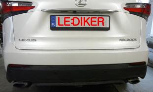 Lexus NX montaż czujników parkowania przód i tył z ekranem Lcd 