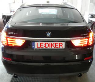 BMW 535 GT F07 modyfikacja przeróbka konwersja oświetlenia USA na EU