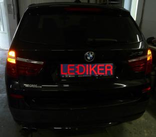 BMW X3 (II   F25)  modyfikacja lamp tył USA > EU