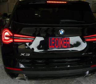 BMW X3  (2022)  przeróbka tylnych lamp USA > EU
