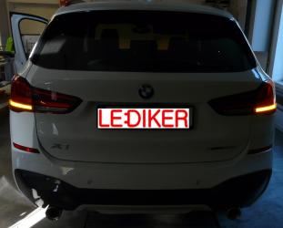 BMW X1 (2022)  modyfikacja tylnych lamp USA>EU