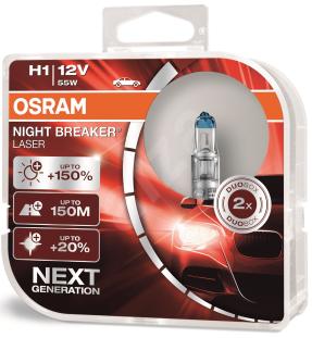 Żarówka halogenowa H1 Osram Night Breaker Laser  komplet 2szt.