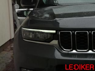 Jeep Grand Cherokee WL  przeróbka lamp przód pozycyjne pomarańczowe USA na białe EU