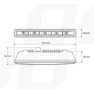 Obrazek 2 dla: Światła do jazdy dziennej AMiO NSSC DRL 501 HP 1szt. 8134